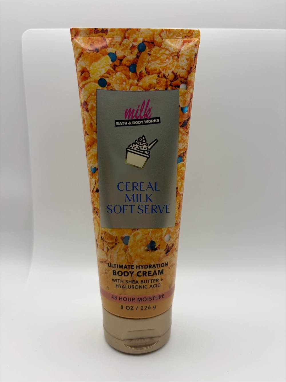 Bath & Body Works Cereal Milk Soft Serve Body Cream - Yellow, Blue